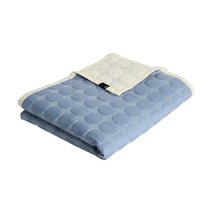 Mega Dot päiväpeite organic 260x260 cm - Dusty blue - HAY