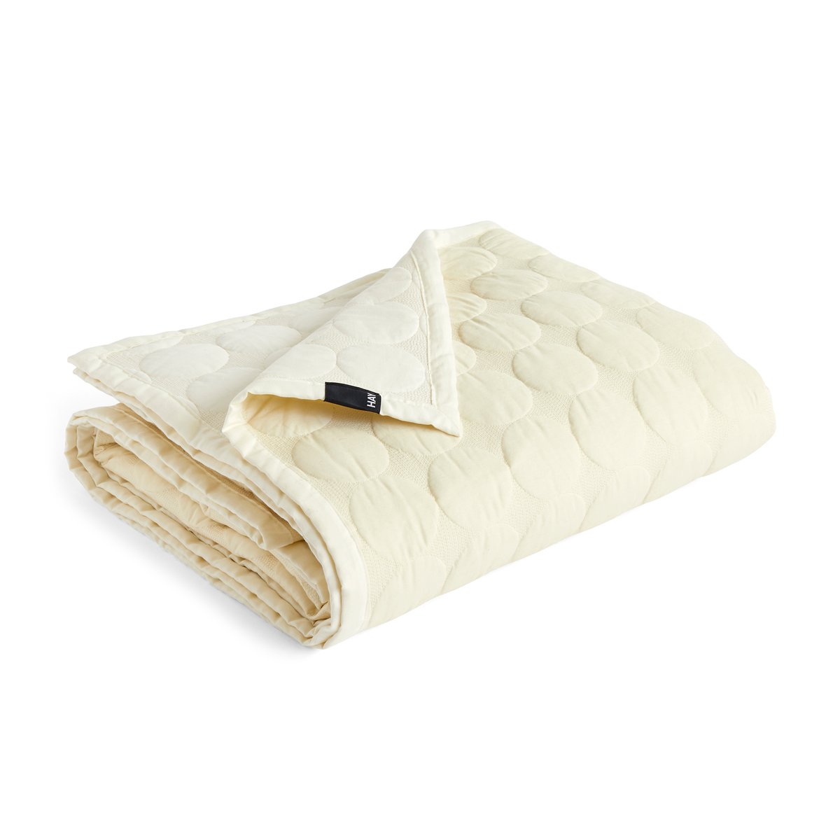 HAY Mega Dot päiväpeitto organic 195x245 cm Ivory | Skandinaavinen Sisustus | Päiväpeitot | Valkoinen