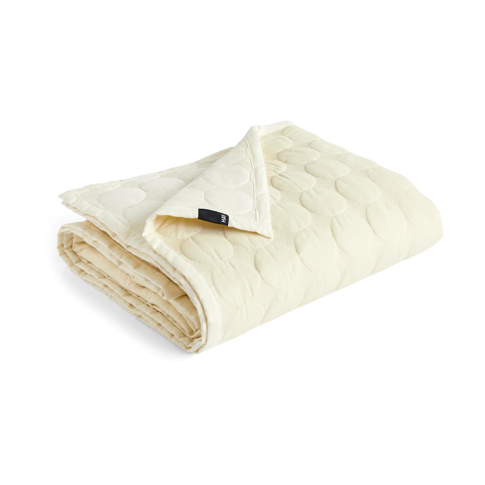 Mega Dot päiväpeitto organic 260x260 cm, Ivory HAY