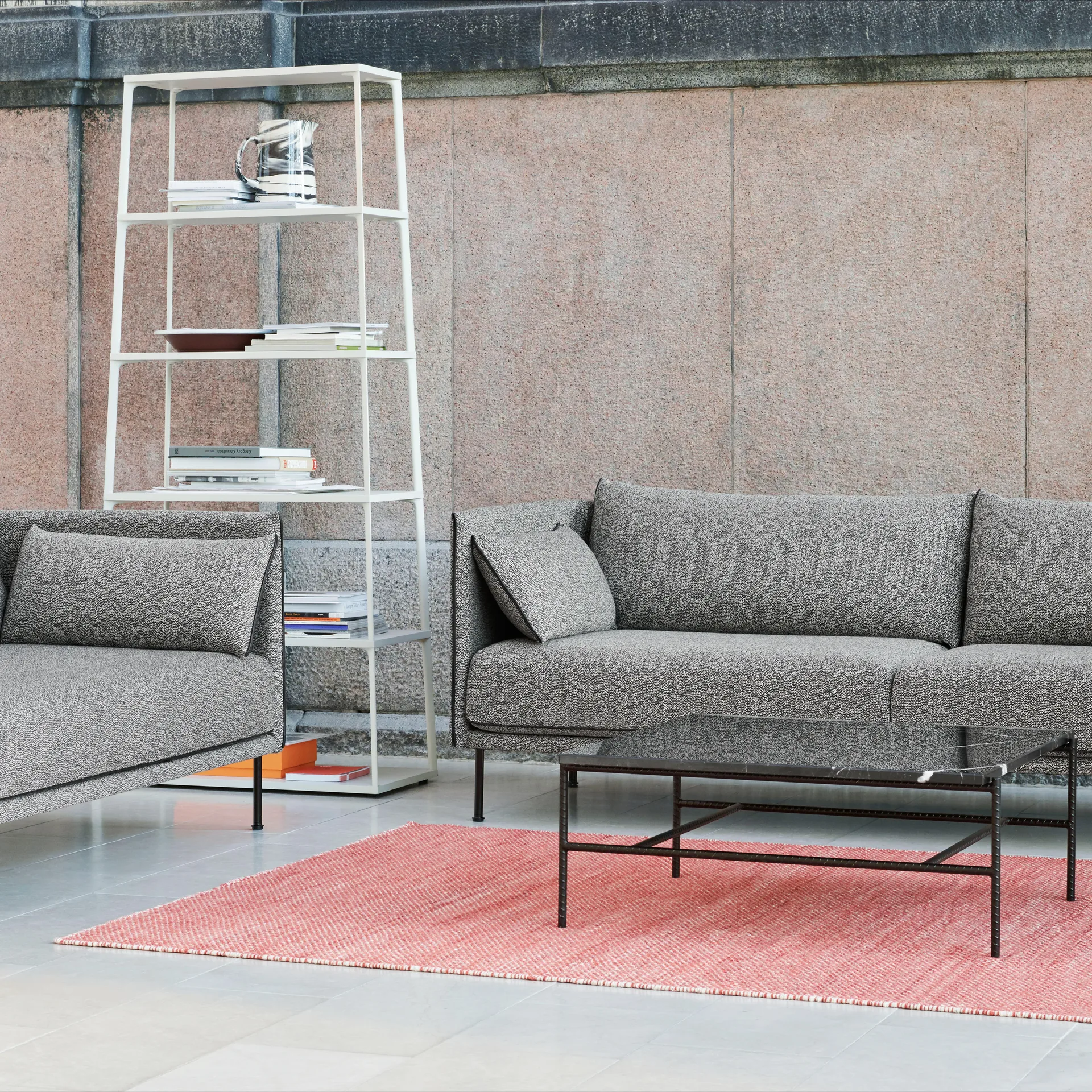 Moiré kelim-matto 170x240 cm, Koralli HAY