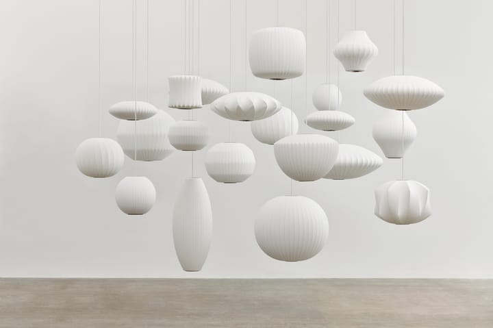 Nelson Bubble Angled sphere riippuvalaisin S, Off white HAY