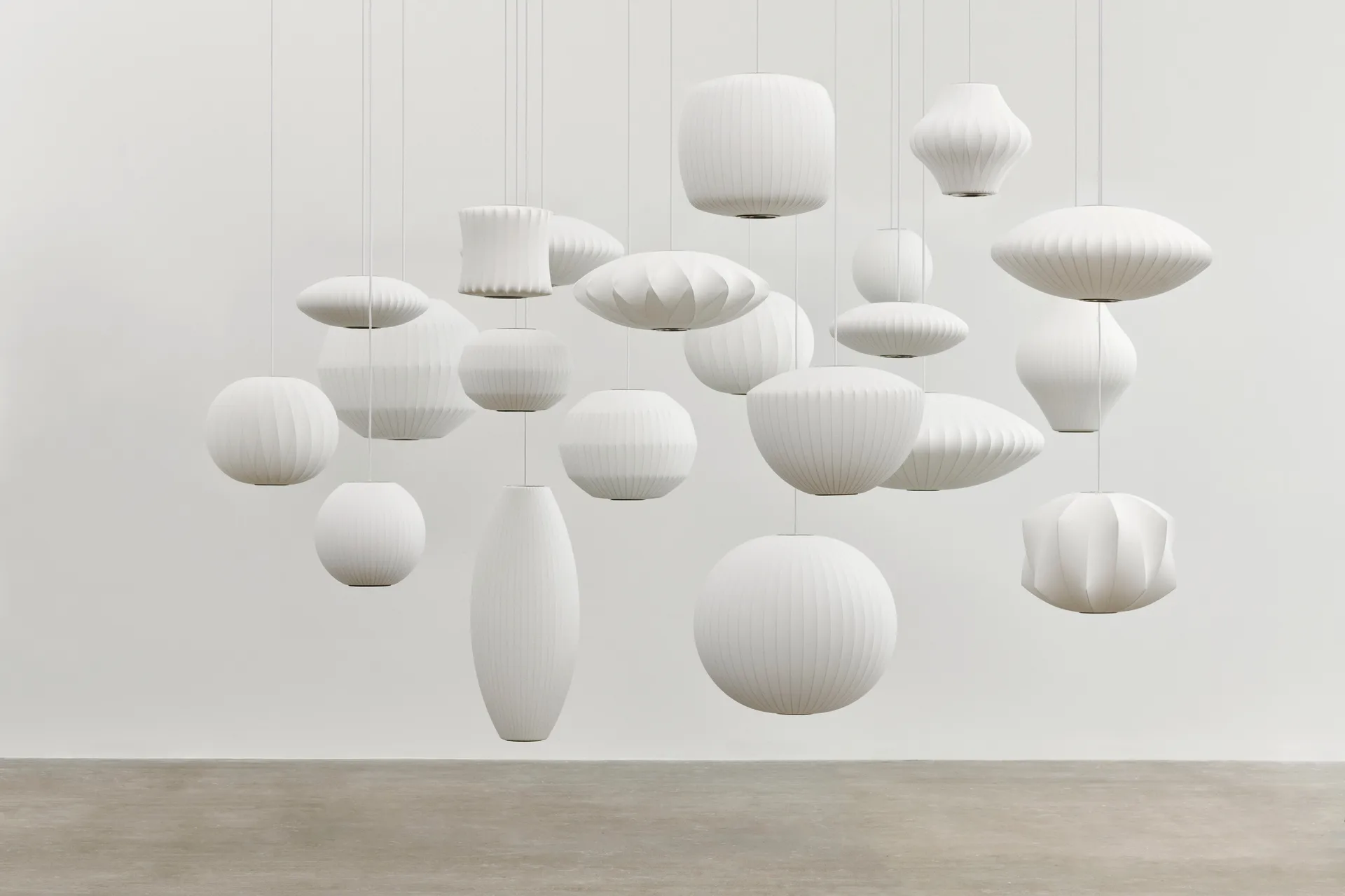 Nelson Bubble Pear crisscross riippuvalaisin S, Off white HAY