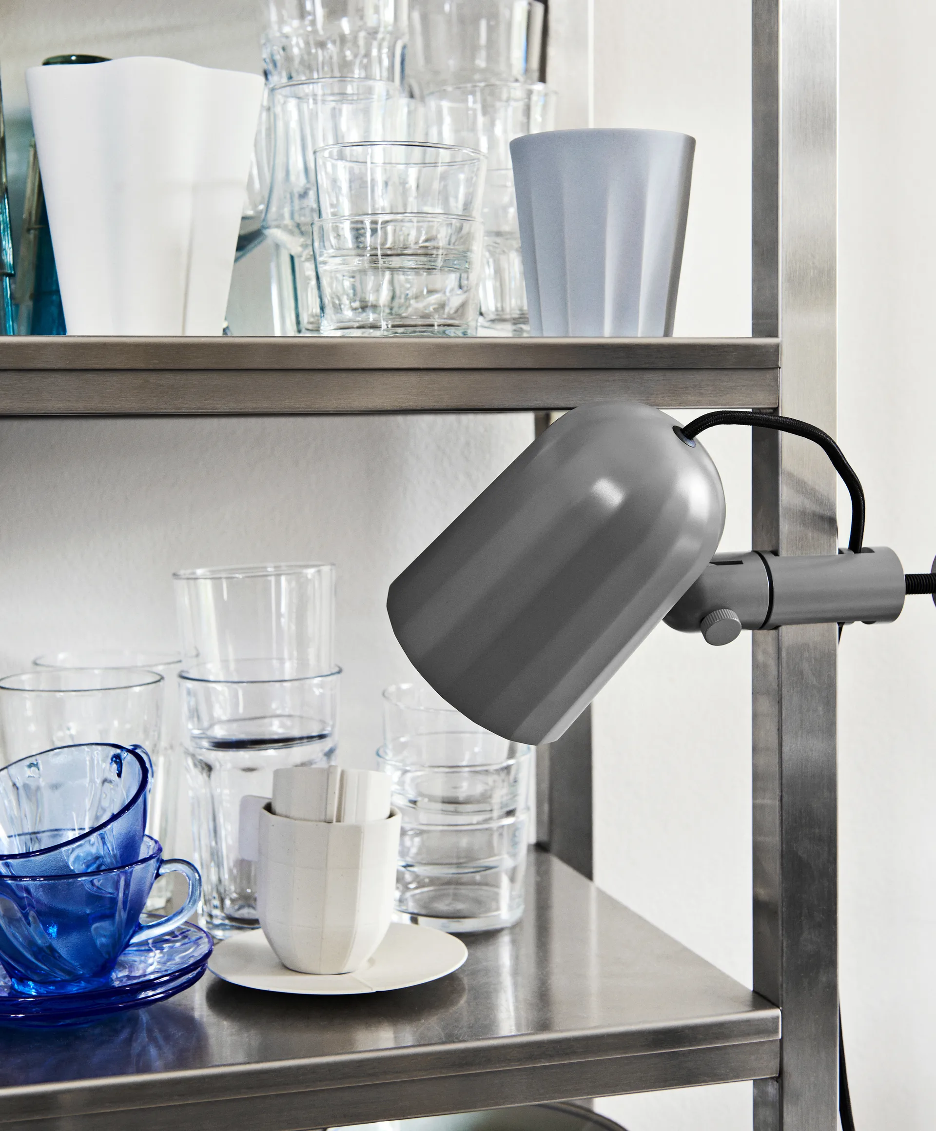 Noc clamp nipistinvalaisin, Tummanharmaa HAY