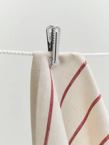 Outdoor Market keittiöpyyhe - Beige-punainen, 2-pack - HAY