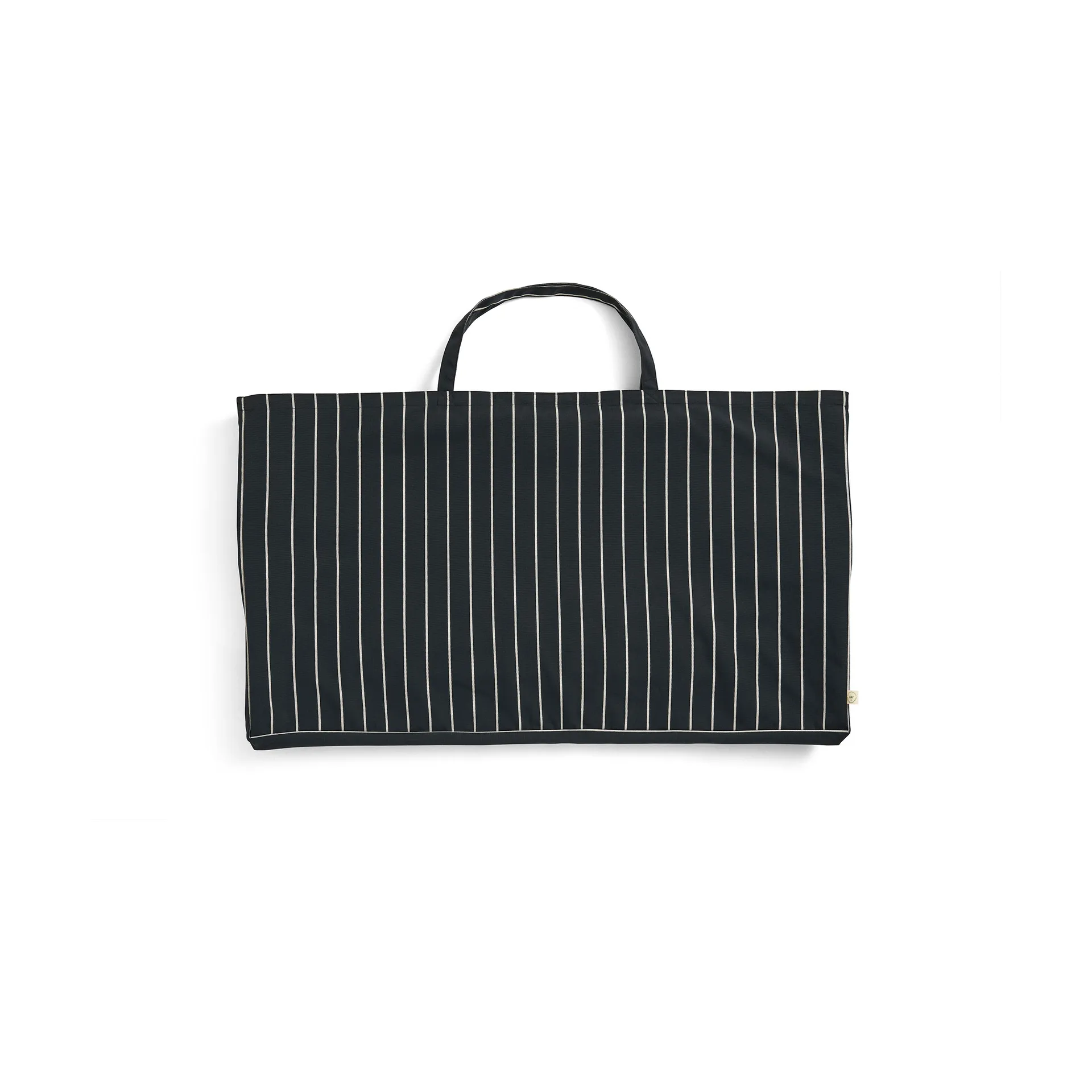 Outdoor Market taitettava sohva, Black-beige, 2-istuin HAY