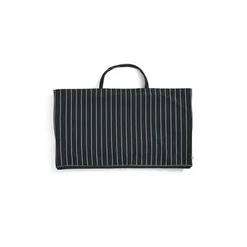 Outdoor Market taitettava sohva - Black-beige, 2-istuin - HAY