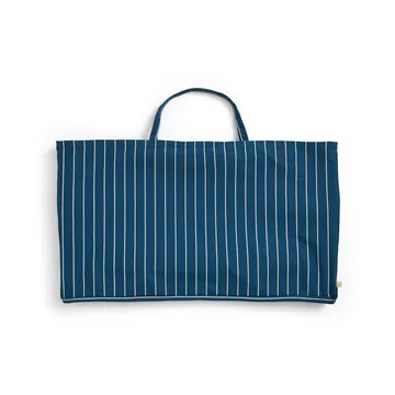 Outdoor Market taitettava sohva - Blue-beige, 2-istuttava - HAY