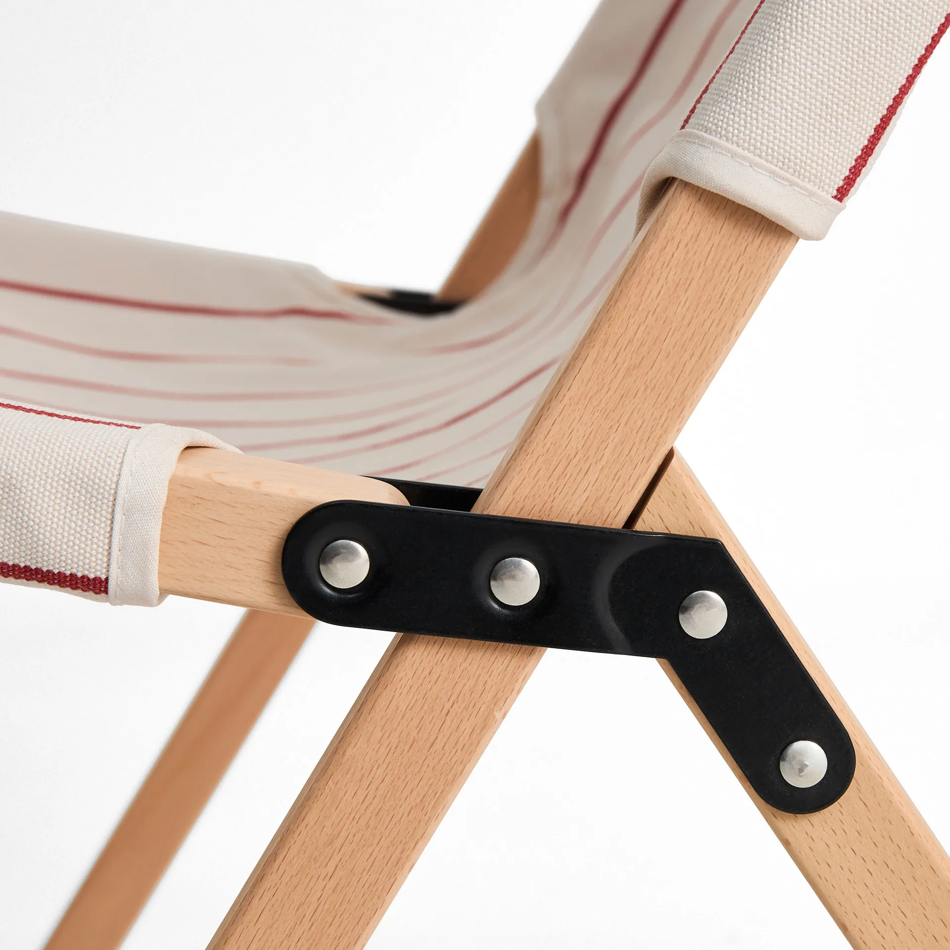 Outdoor Market taitettava tuoli, Beige-punainen HAY