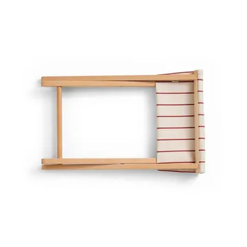 Outdoor Market taitettava tuoli - Beige-punainen - HAY