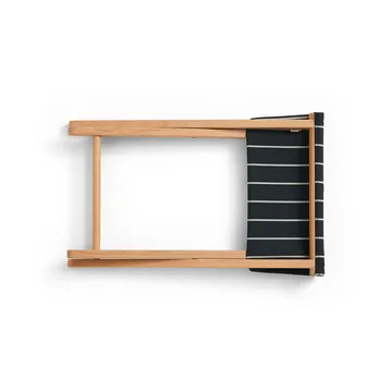 Outdoor Market taitettava tuoli - Musta-beige - HAY