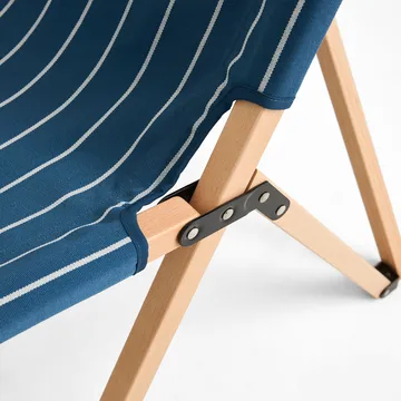 Outdoor Market taitettava tuoli - Sininen-beige - HAY