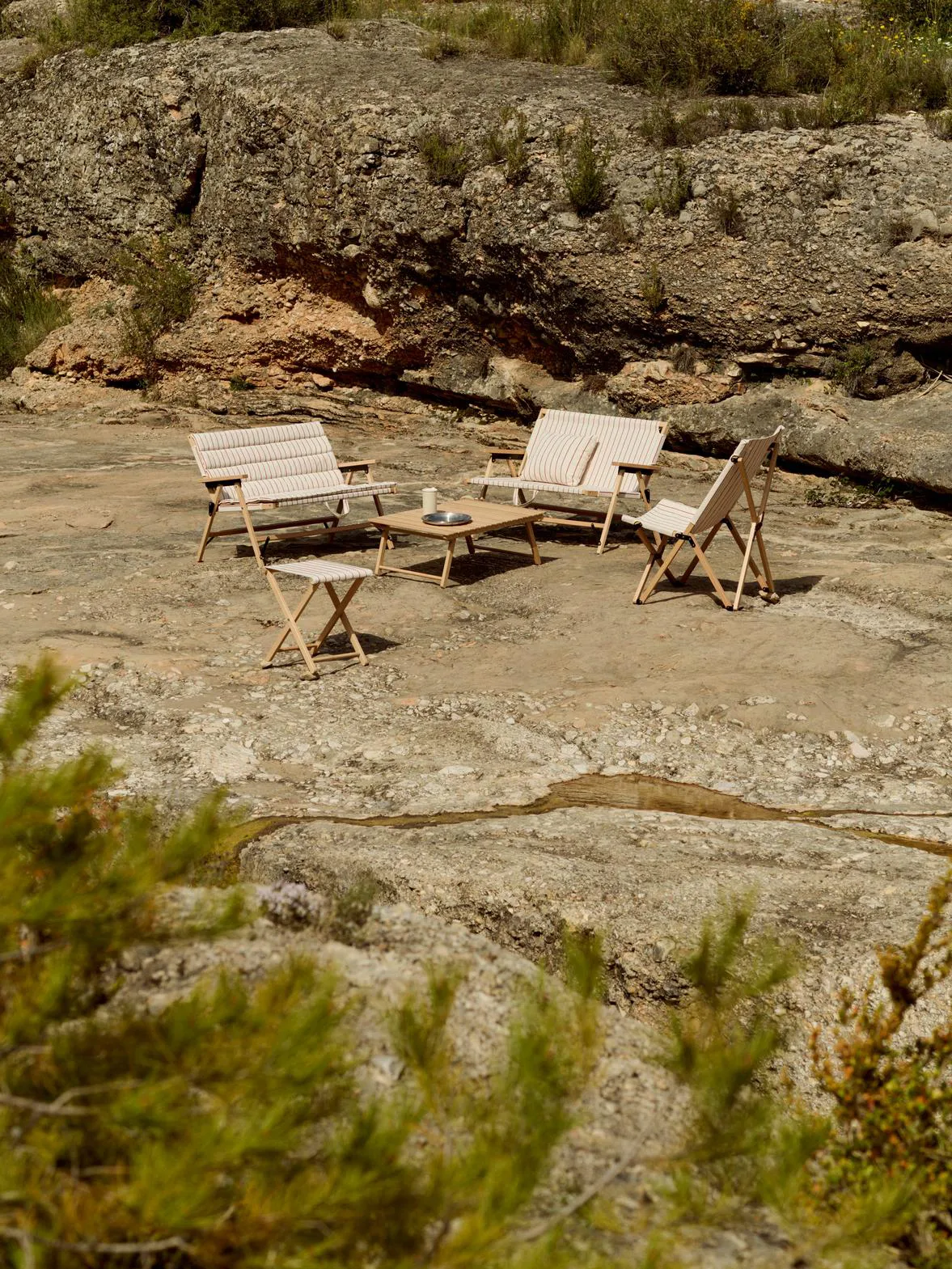 Outdoor Market tyyny, Beige-punainen, 45×35 cm HAY