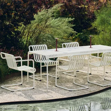 Palissade Cantilever Dining käsinojatuoli - Kermanvalkoinen - HAY