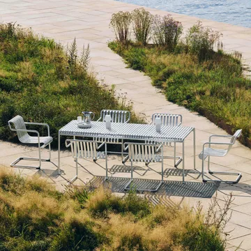 Palissade Cantilever Dining käsinojatuoli - Kuumagalvanoitu teräs - HAY