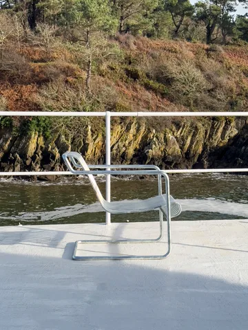 Palissade Cantilever Low lounge-nojatuoli - Kuumagalvanoitu teräs - HAY