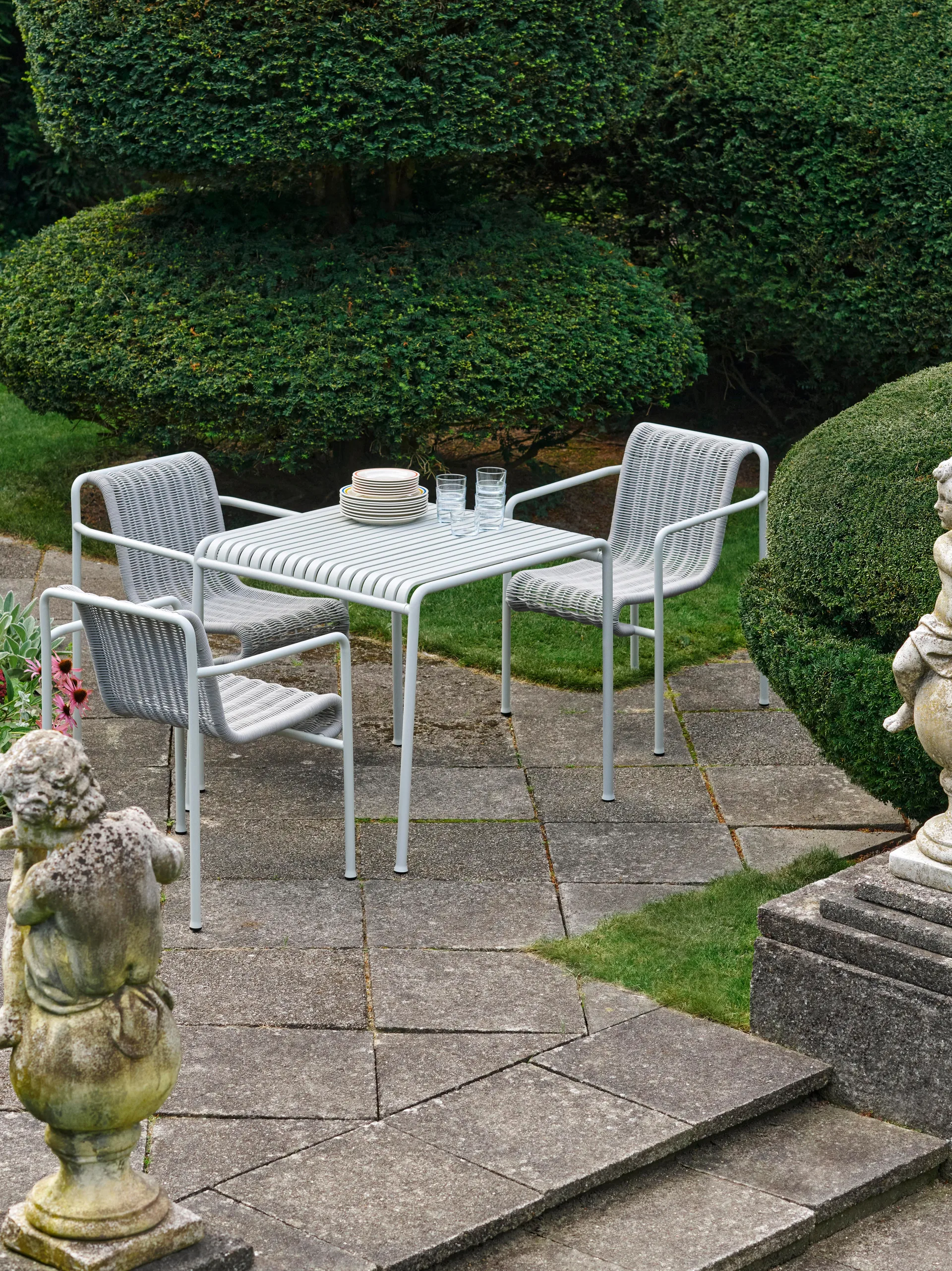 Palissade Cord Dining käsinojatuoli, Sky grey HAY