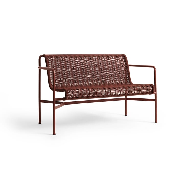 Palissade Cord Dining penkki käsinojilla - Iron red - HAY