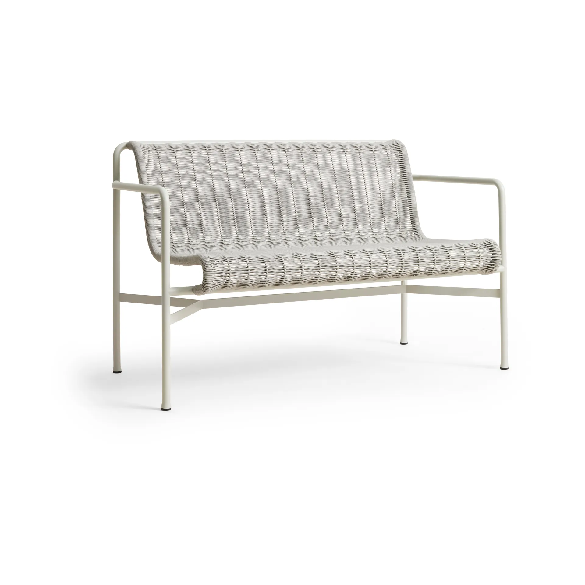 Palissade Cord Dining penkki käsinojilla, Sky grey HAY