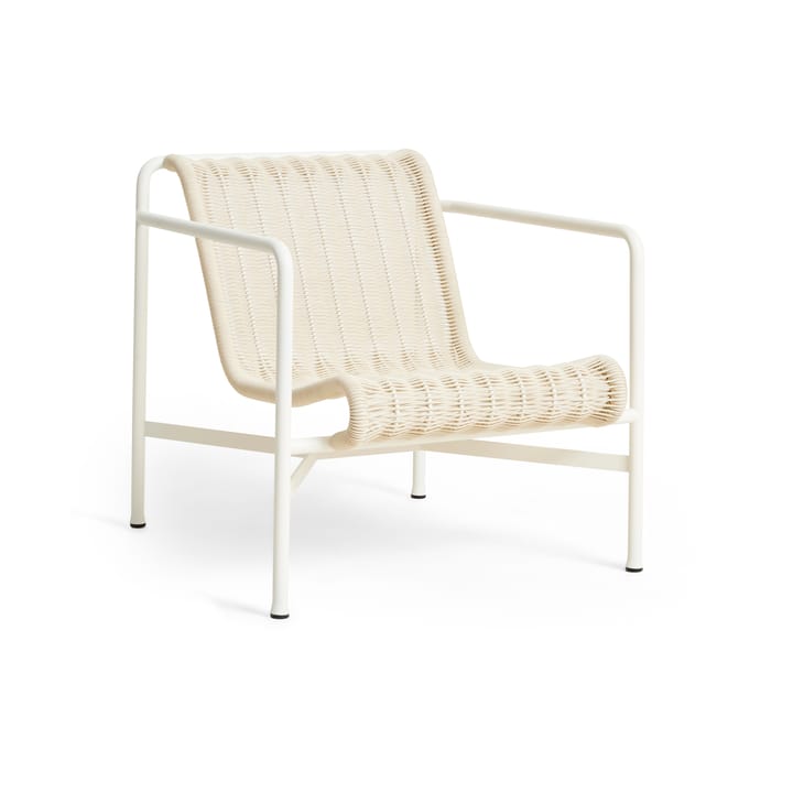 Palissade Cord Low lepotuoli - Cream white - HAY