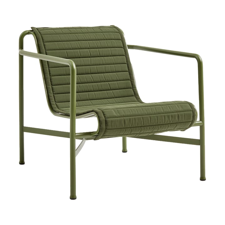 Palissade High Quilted lepotuolin istuintyyny, Olive, lounge-nojatuoli korkea HAY