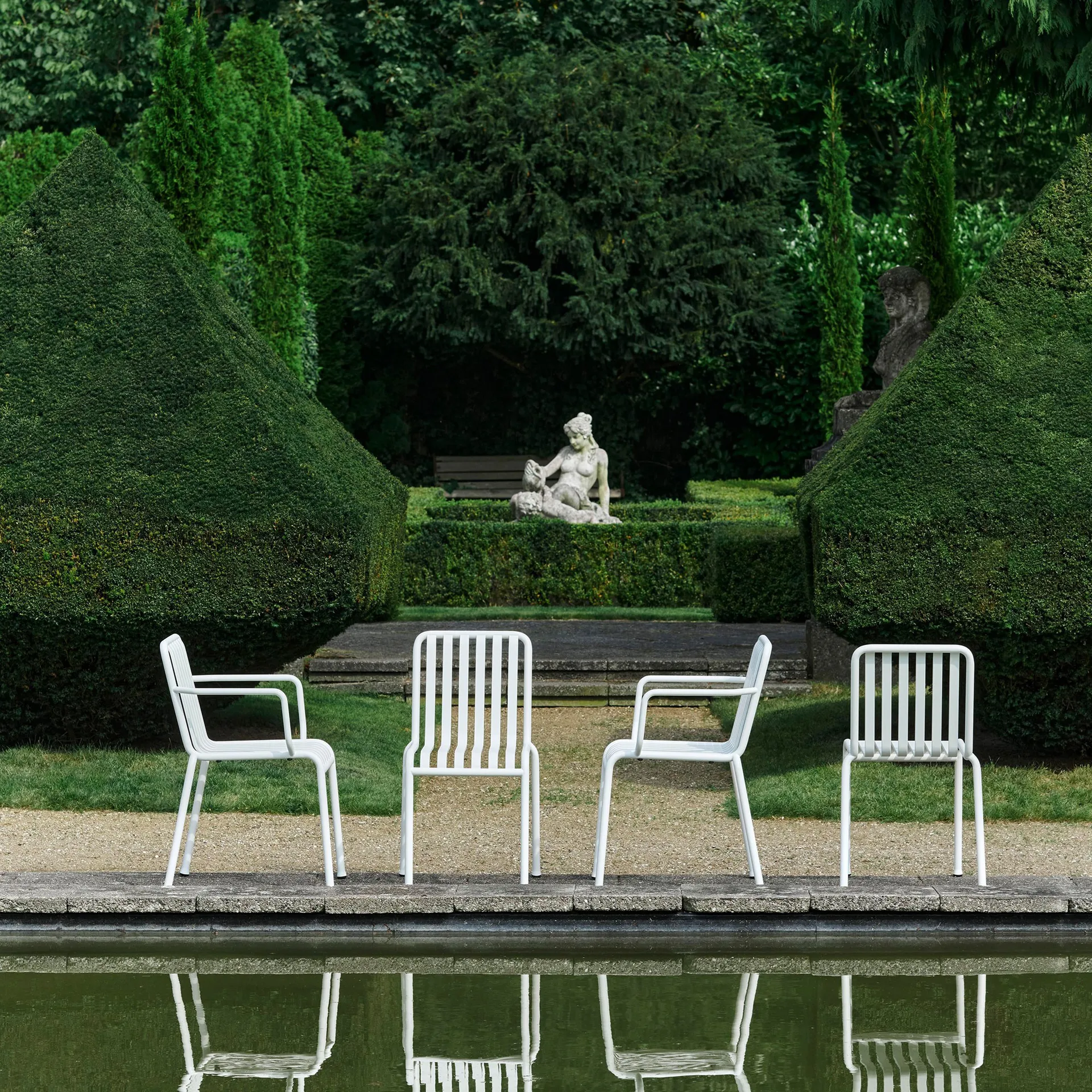 Palissade käsinojatuoli, Cream white HAY