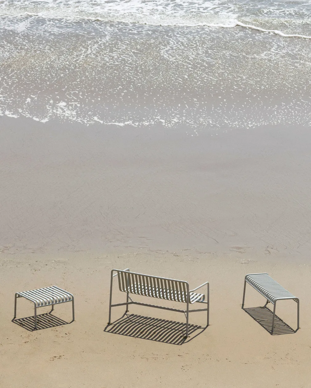 Palissade penkki 120x42 cm, Sky grey HAY