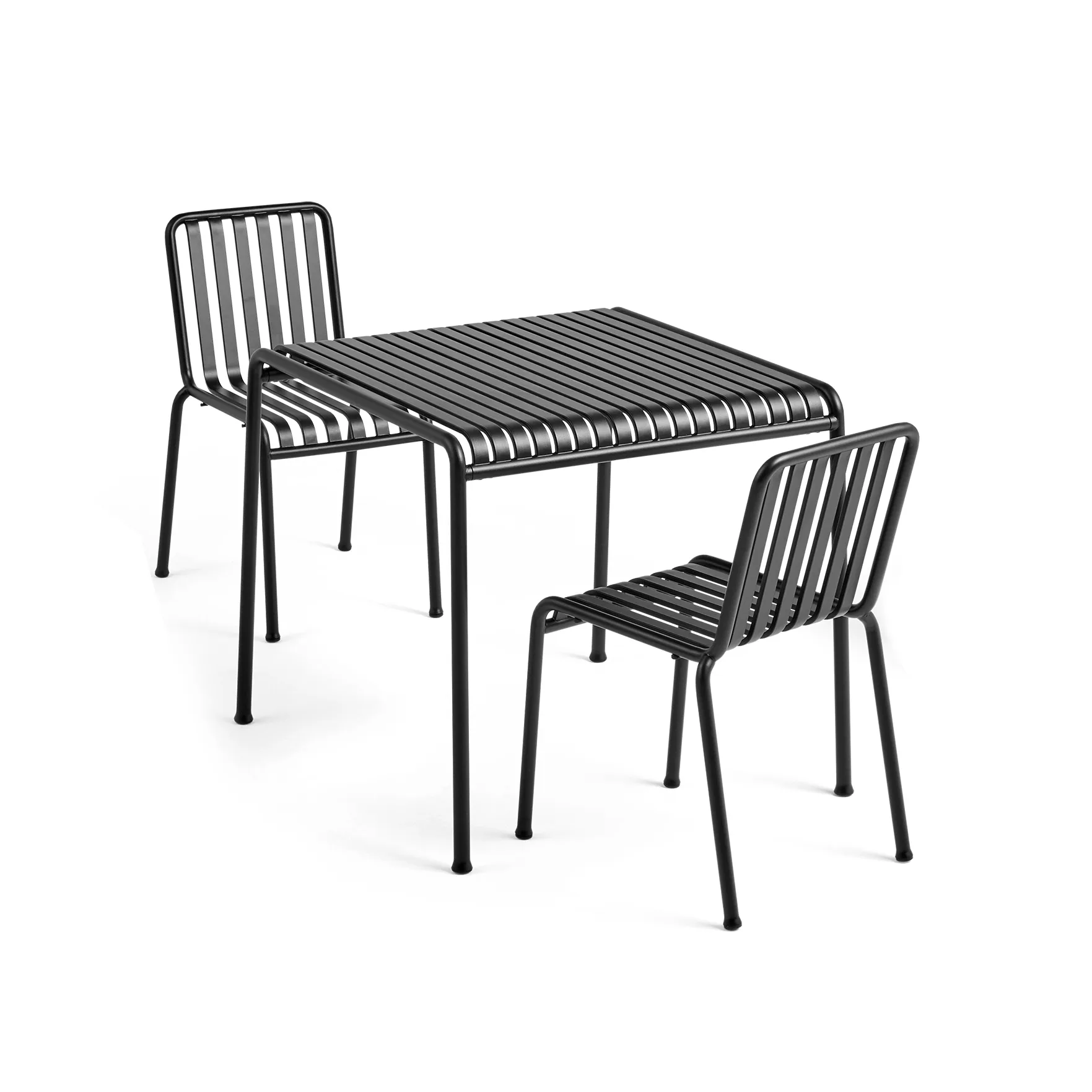 Palissade ruokailuryhmä 2 tuolia 82,5x90 cm anthracite,  HAY