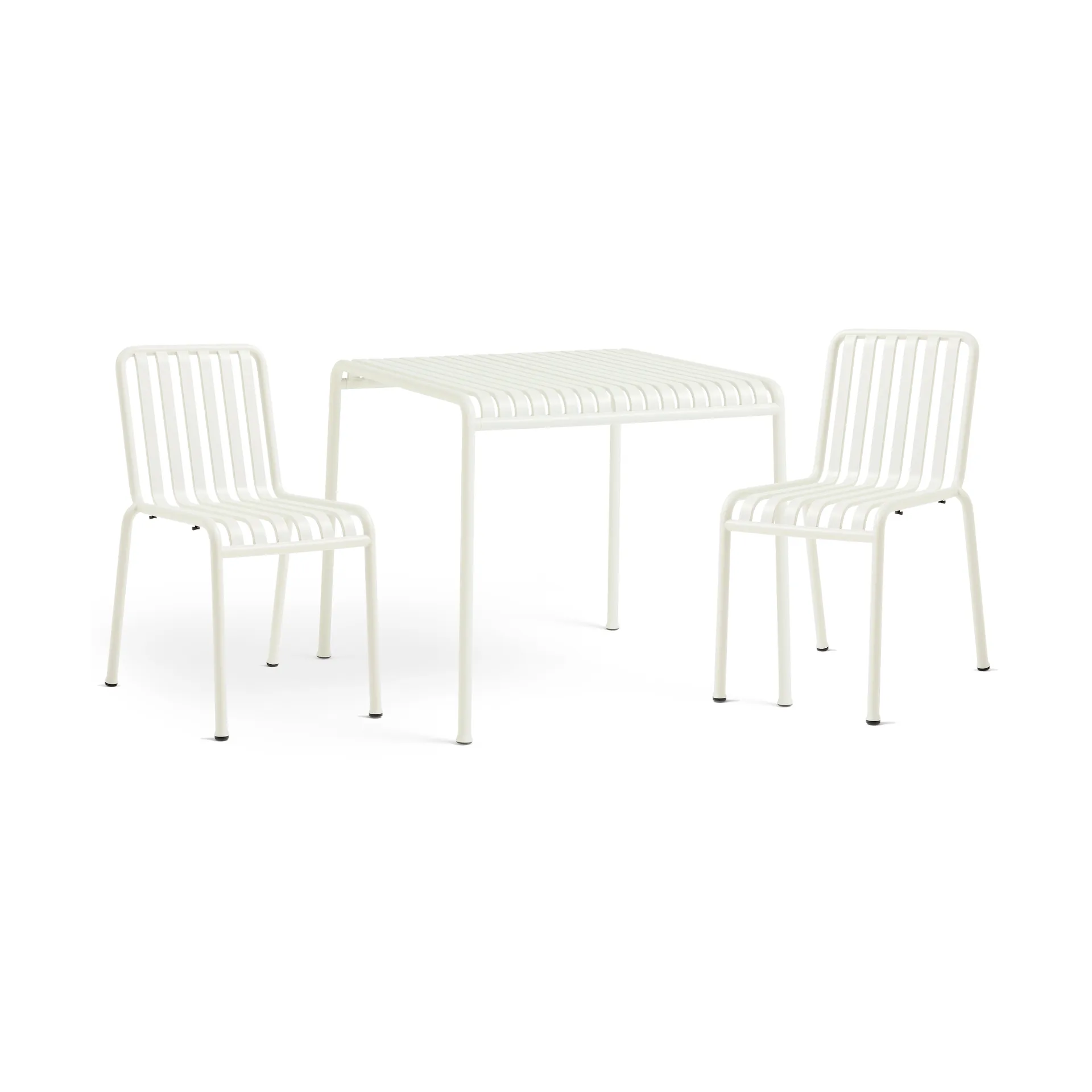 Palissade ruokailuryhmä 2 tuolia 82,5x90 cm cream white,  HAY