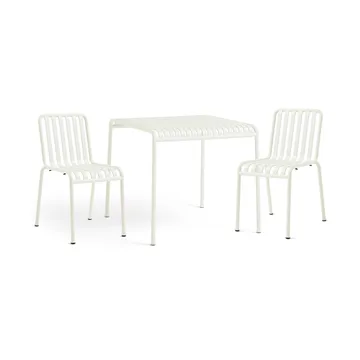 Palissade ruokailuryhmä 2 tuolia 82,5x90 cm cream white - HAY