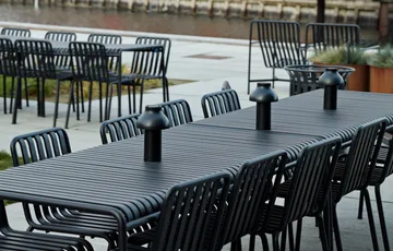 Palissade ruokailuryhmä 4 tuolia 170x90 cm - Anthracite - HAY