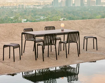 Palissade ruokailuryhmä 4 tuolia 170x90 cm - Anthracite - HAY