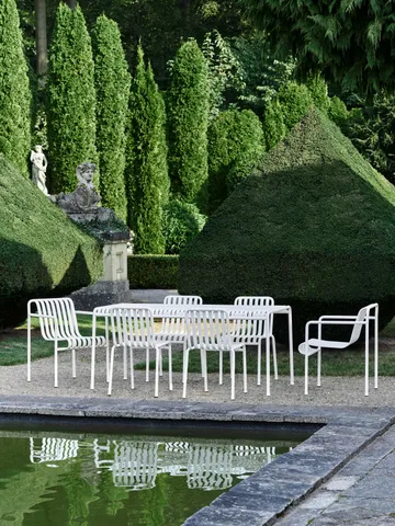Palissade ruokailuryhmä 4 tuolia 170x90 cm cream white. - HAY