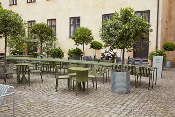 Palissade ruokailuryhmä 4 tuolia 170x90 cm - Olive - HAY