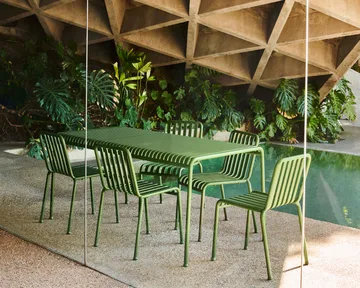 Palissade ruokailuryhmä 4 tuolia 170x90 cm - Olive - HAY