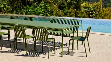 Palissade ruokailuryhmä 4 tuolia 170x90 cm - Olive - HAY