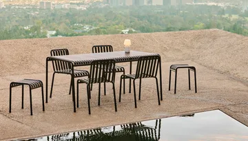 Palissade ruokailuryhmä 6 tuolia 170x90 cm anthracite - HAY