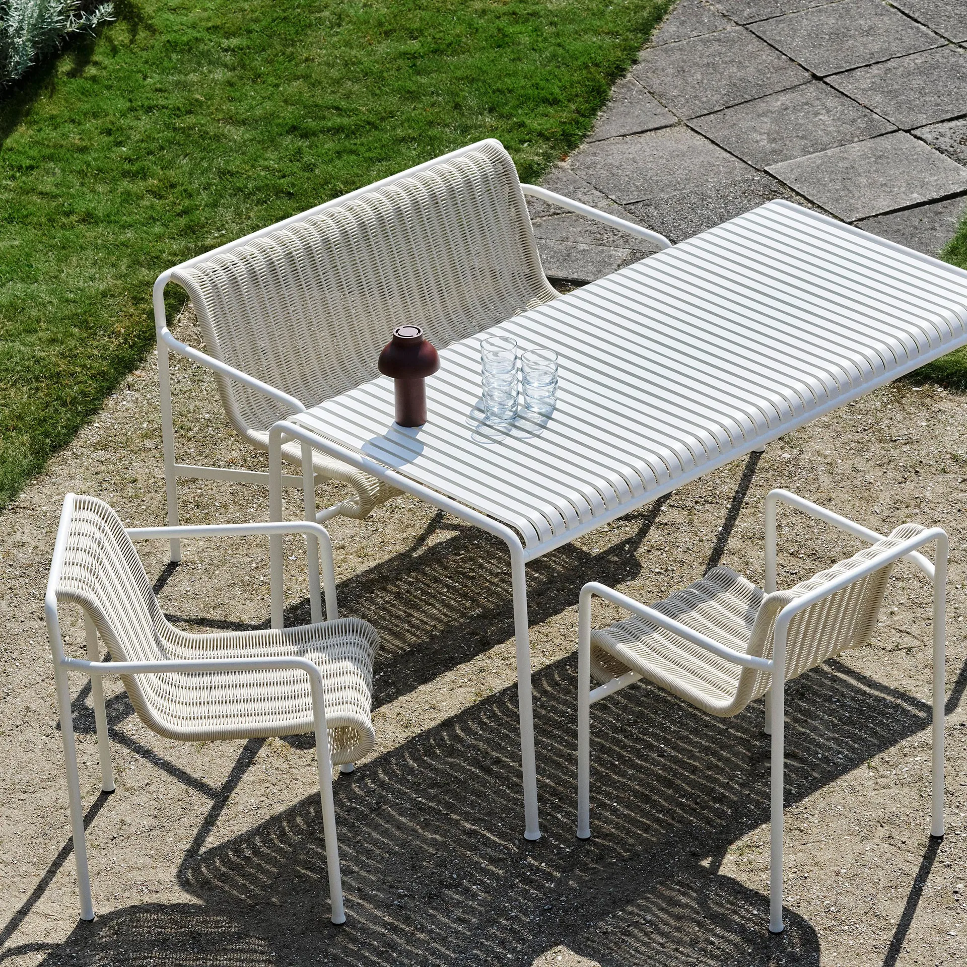 Palissade ruokapöytä 170x90 cm, Cream white HAY