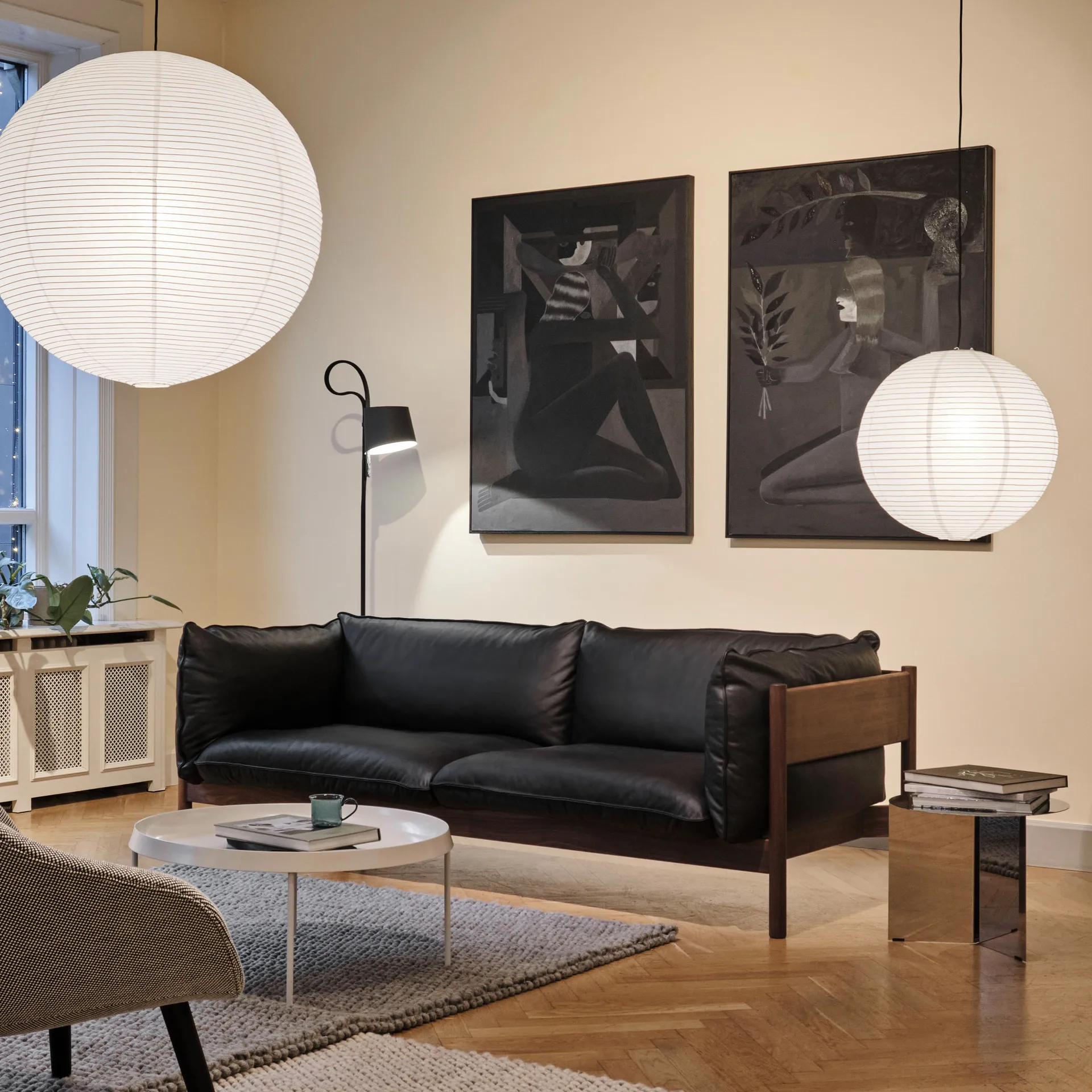 Paper Shade -lampunvarjostin Ø 50 cm, Valkoinen HAY
