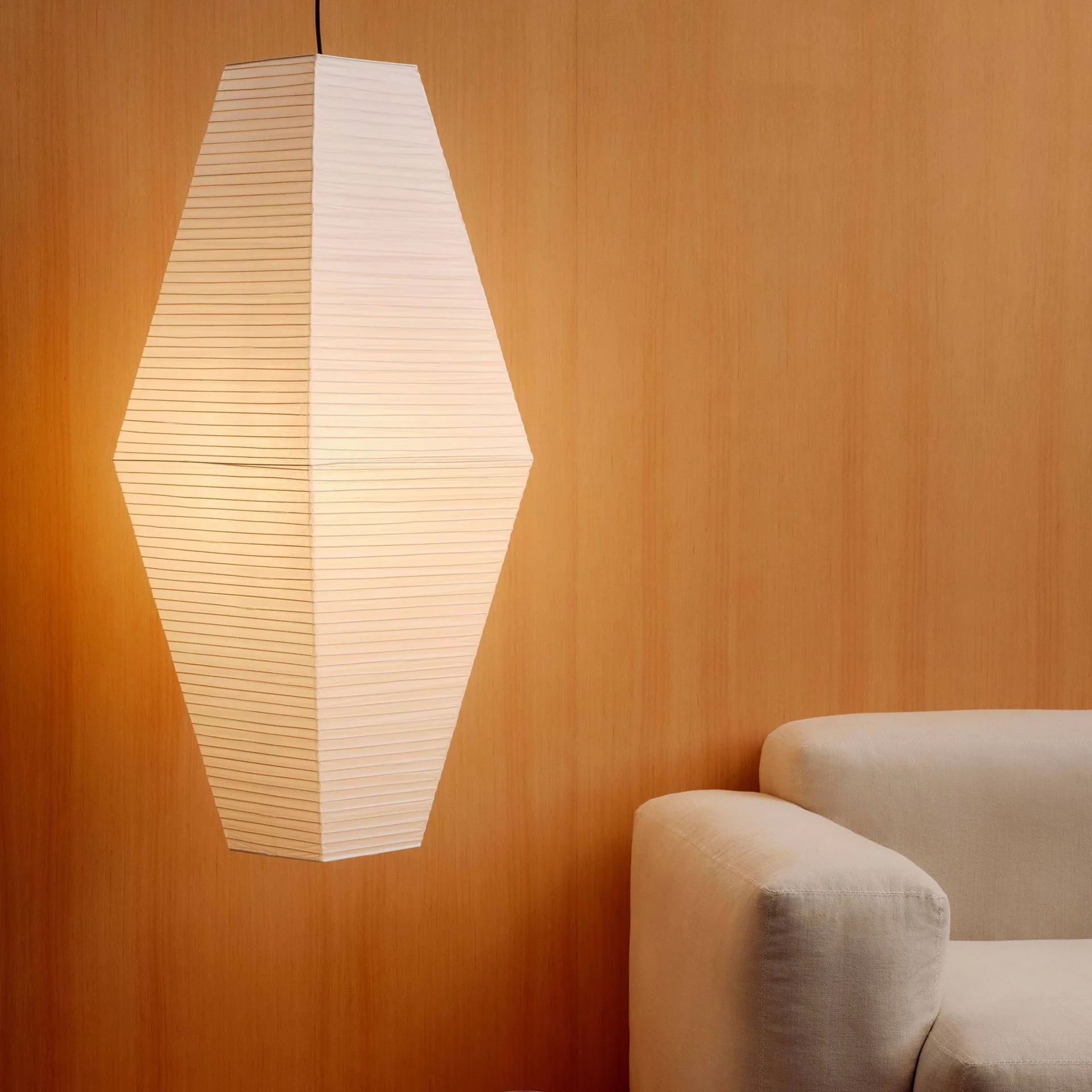 Paper Shade Prism lampunvarjostin, Classic white, 40×110 cm HAY