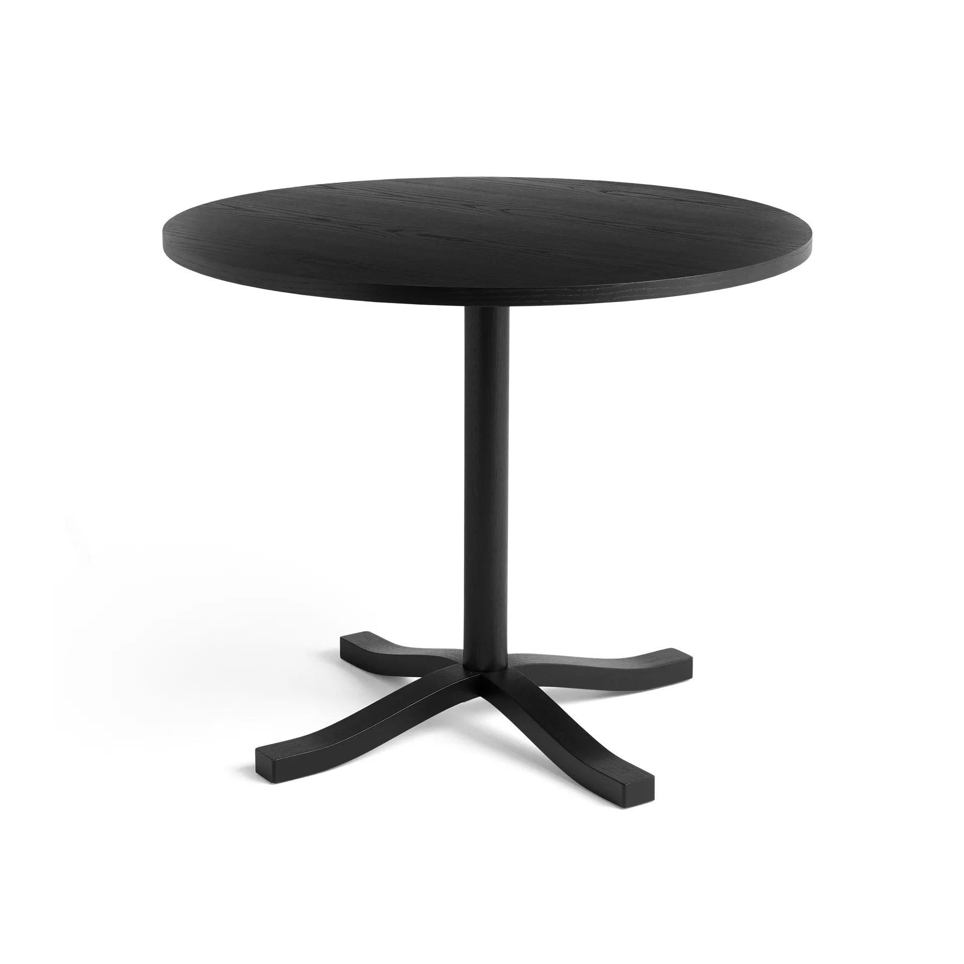 Pastis Table ruokapöytä Ø90, Black lacquered ash HAY