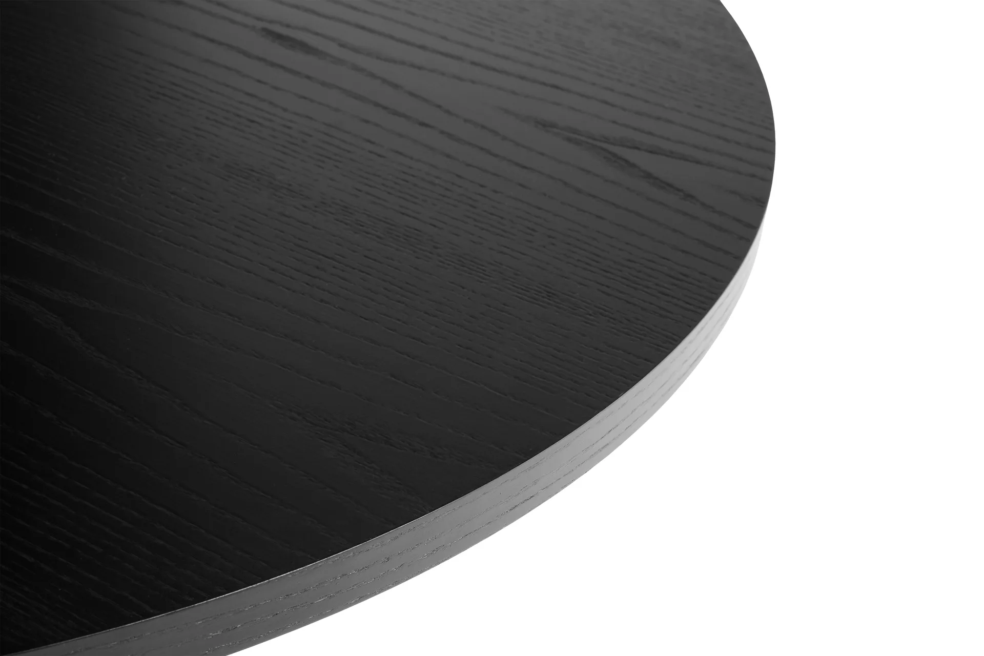 Pastis Table ruokapöytä Ø90, Black lacquered ash HAY