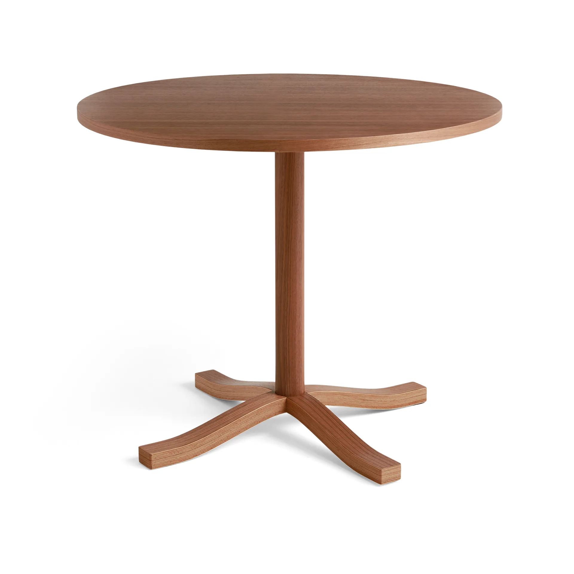 Pastis Table ruokapöytä Ø90, Lacquered walnut HAY