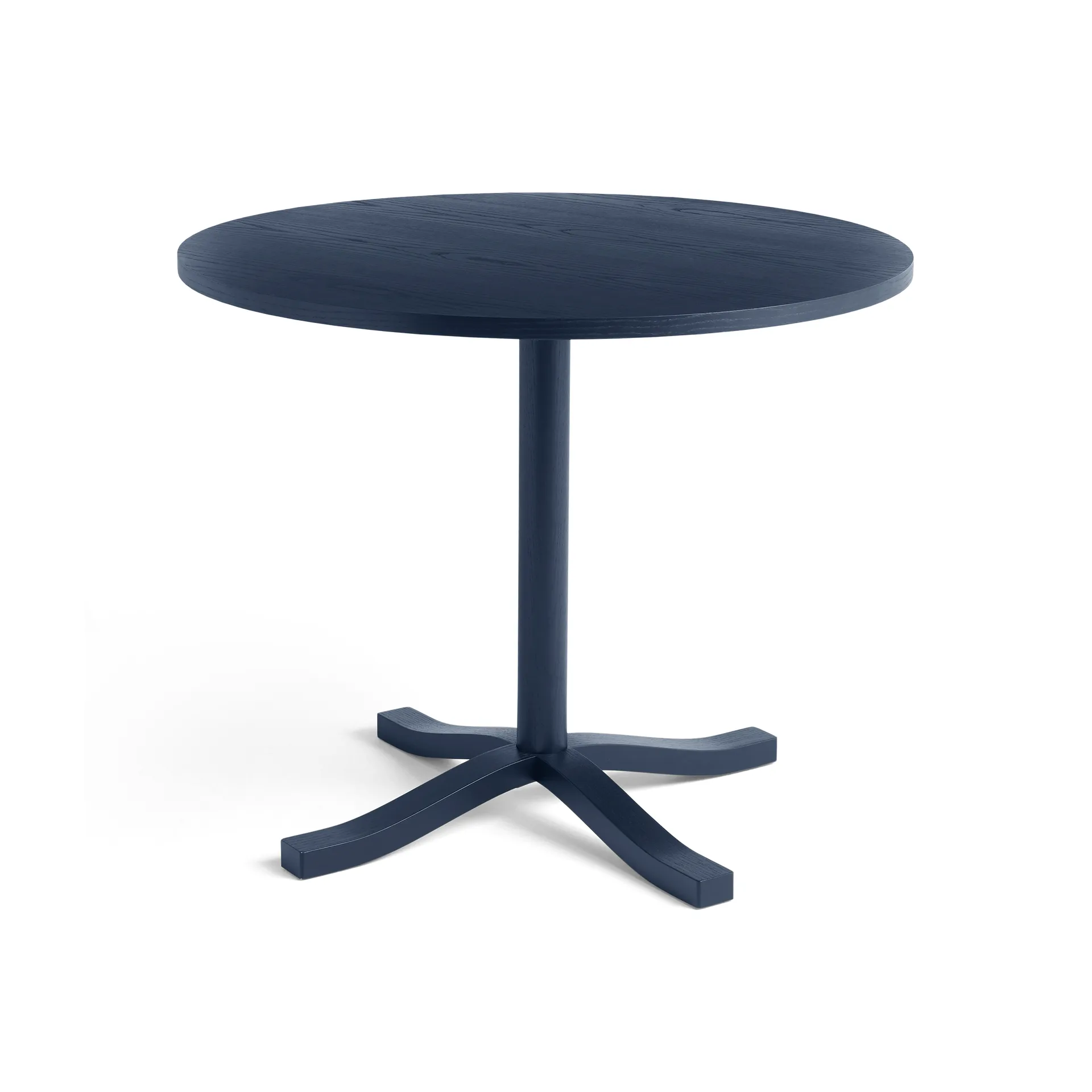 Pastis Table ruokapöytä Ø90, Steel blue lacquered ash HAY