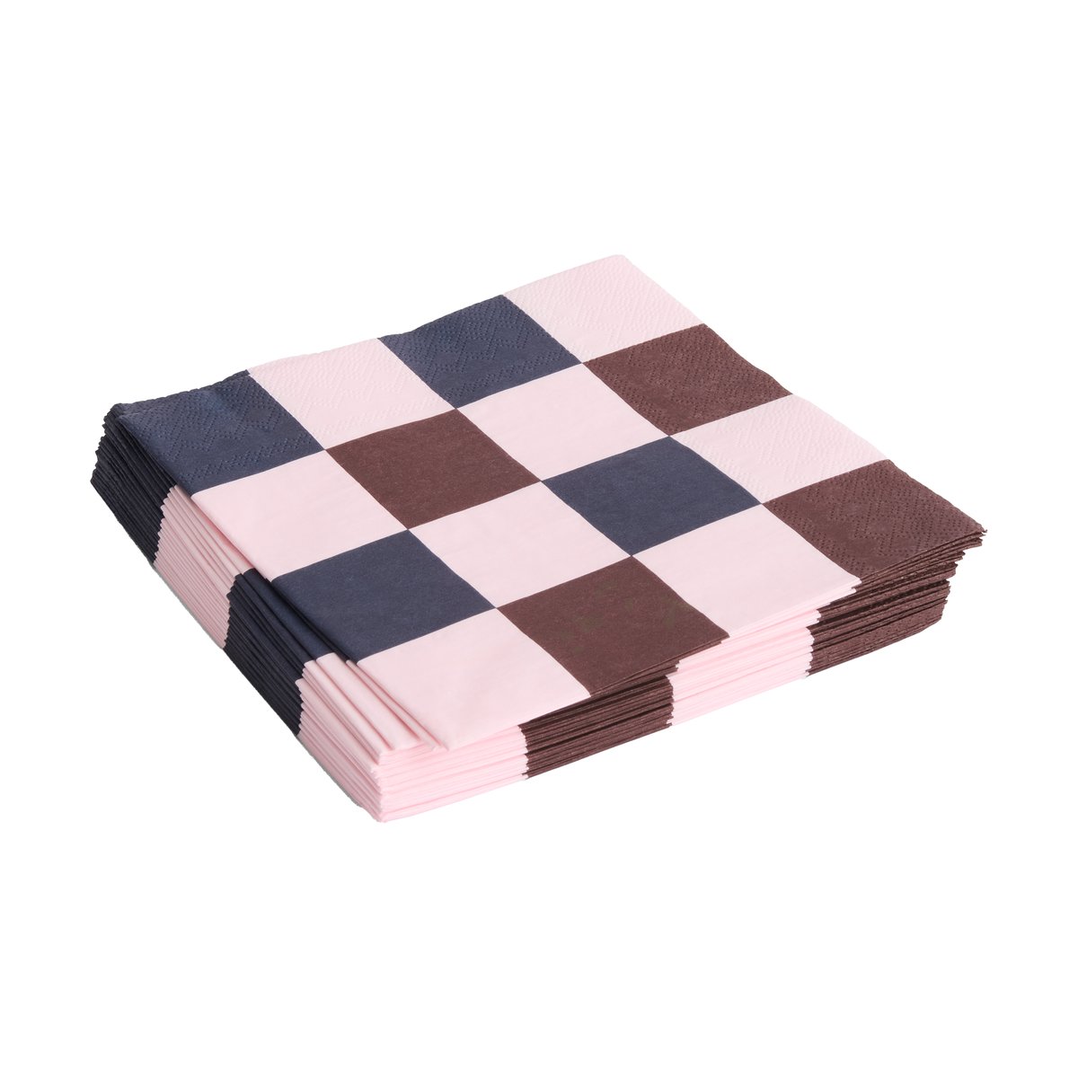 HAY Pattern Dinner Check servietti 40x40 cm 20-pakkaus Light pink-bordeaux-black M