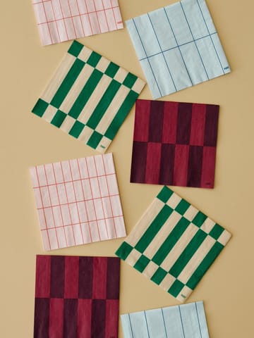 Pattern Dinner lautasliina 40x40 cm 20-pakkaus - Bordeaux-viini - HAY