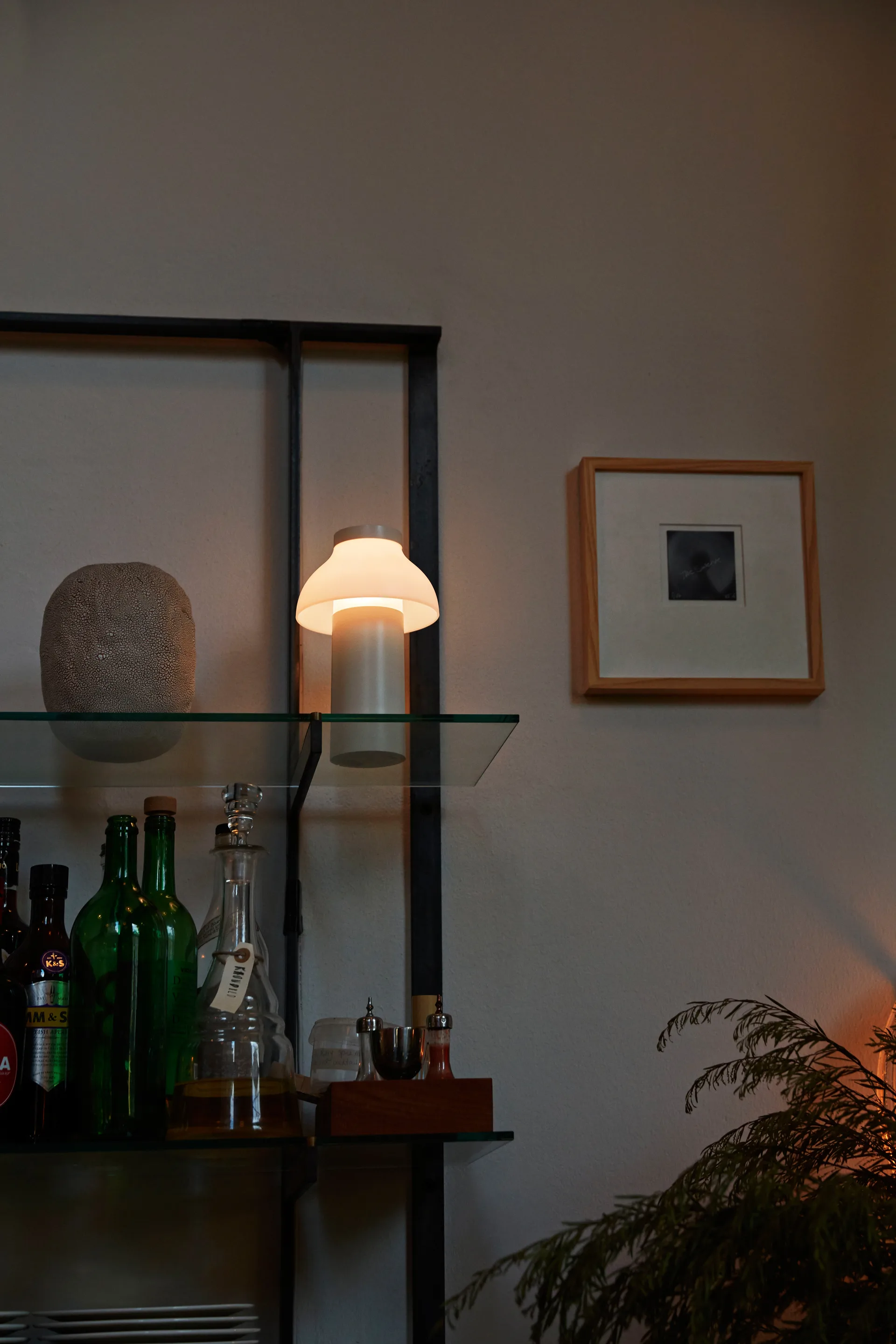 PC Portable pöytävalaisin, Cream white HAY