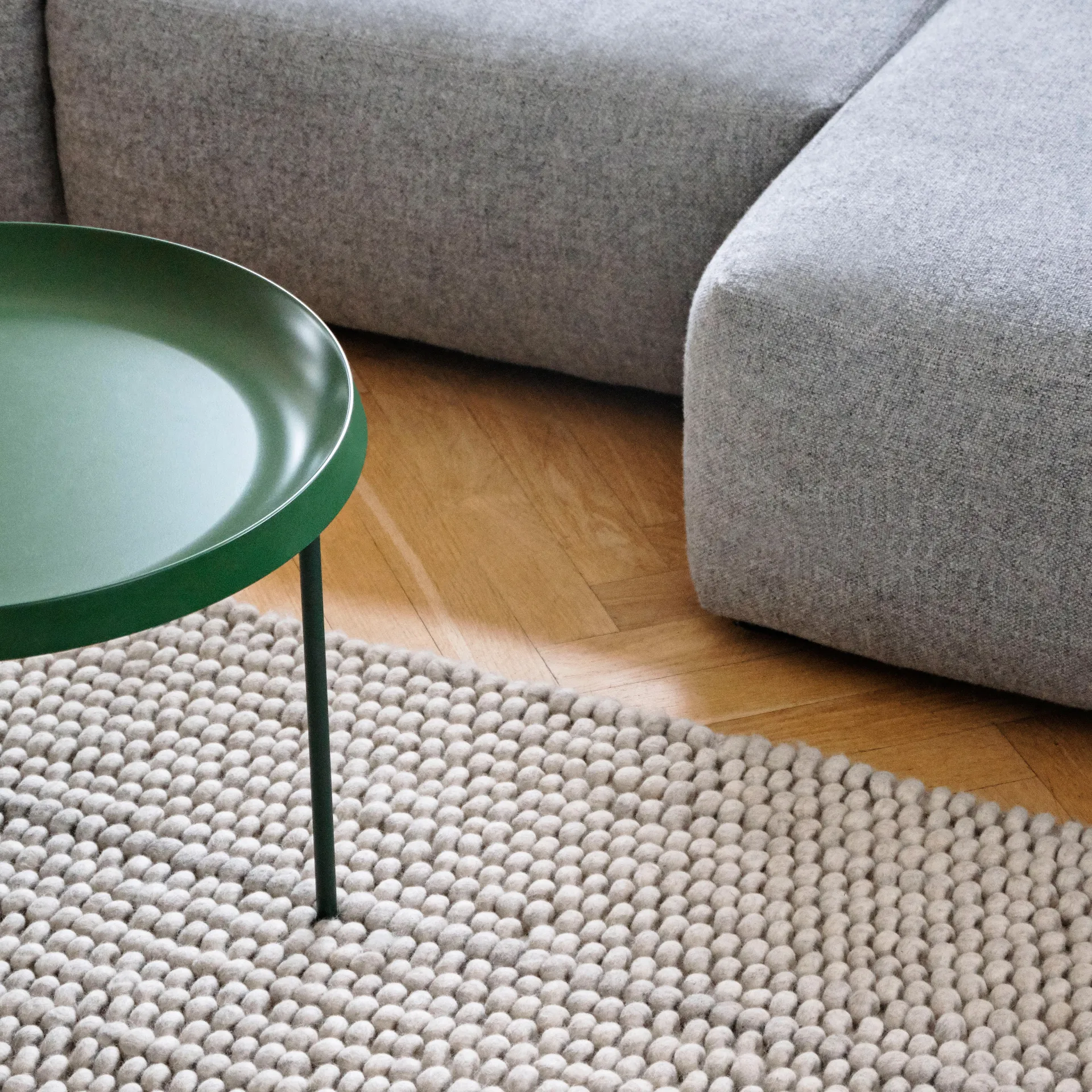 Peas villamatto 170x240 cm, Soft grey HAY