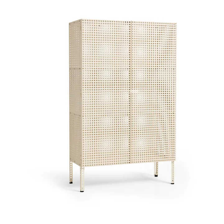 Perforated Cabinet kaappi large - Eggshell - HAY