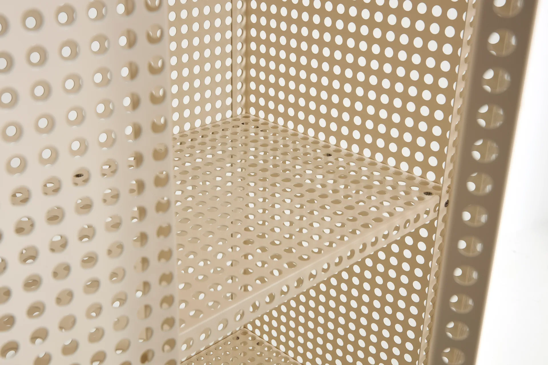 Perforated Cabinet kaappi large, Eggshell HAY