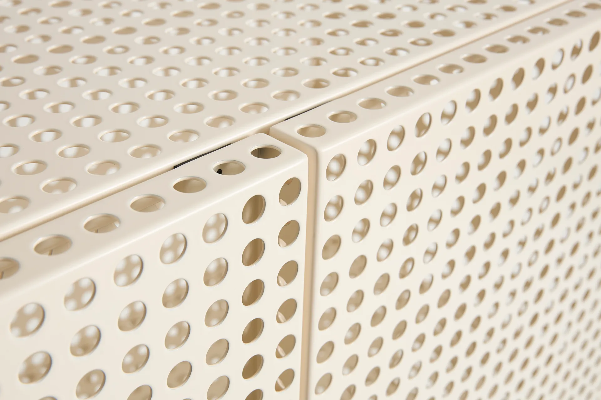 Perforated Cabinet kaappi large, Eggshell HAY